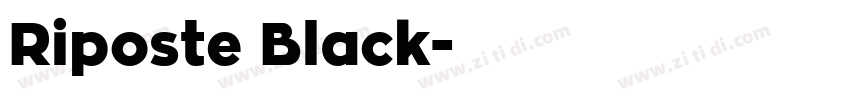 Riposte Black字体转换